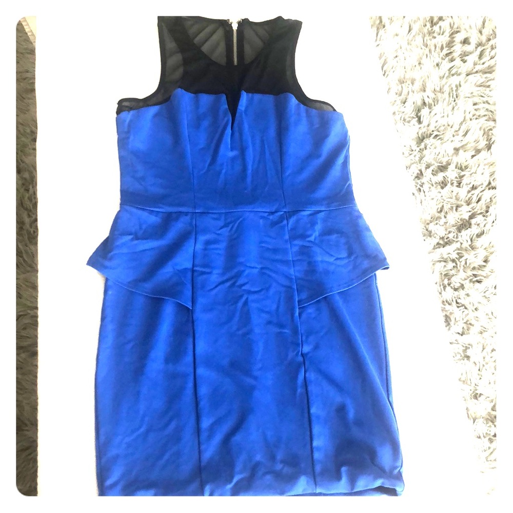 Blue/black Bebe dress